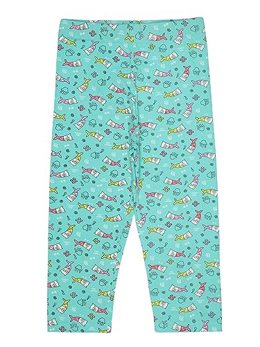 BODYCARE Girls Printed Capri - Green (Print May Vary)