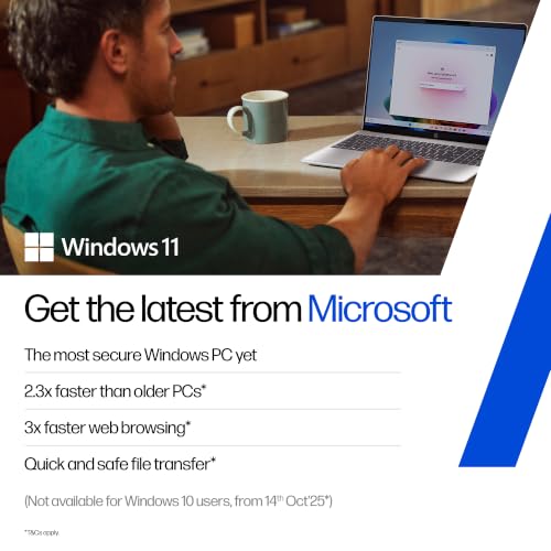 HP Omnibook 5 OLED (Previously Pavilion), Snapdragon X Processor 45 Tops (16GB LPDDR5x, 1TB SSD) 2K,16''/40.6cm, Win11, Office24, Silver, 1.59kg, fb0001QU, Multi-Day Battery AI Laptop