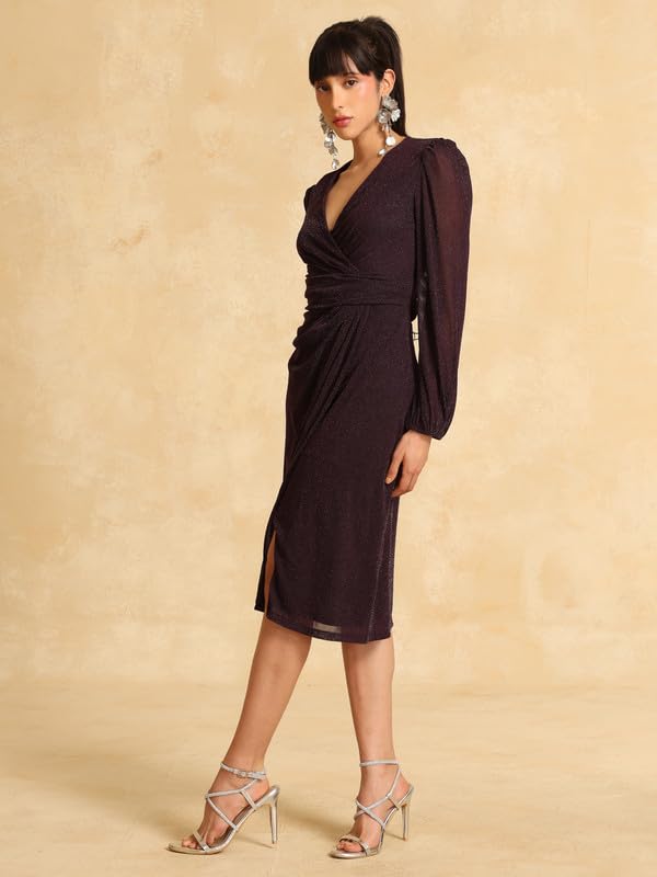 Kazo Manny Midi Dress Purple