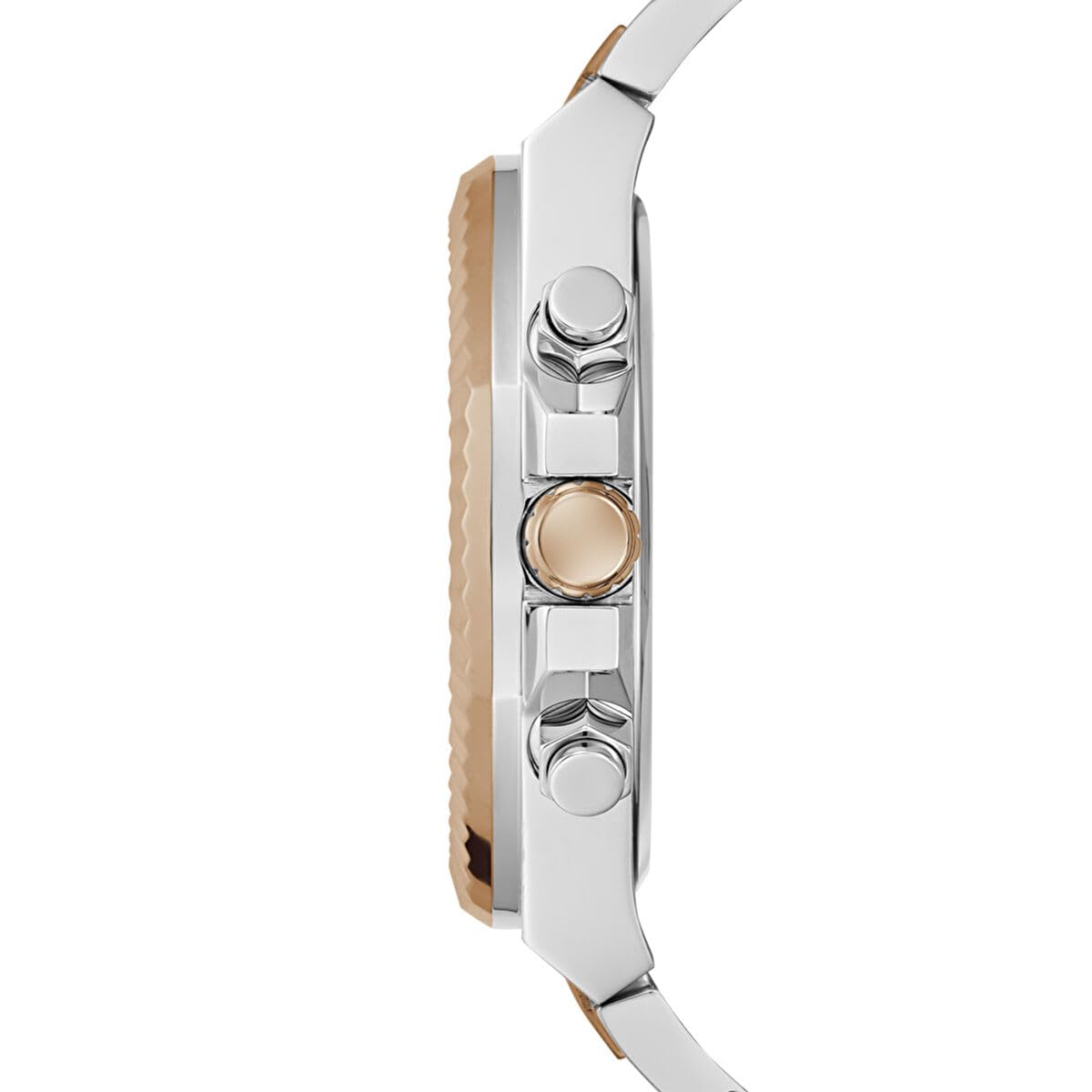 GUESS Stainless Steel Analog Navy Blue Dial Men's Watch-Gw0703G4, Band Color-Two-Tone