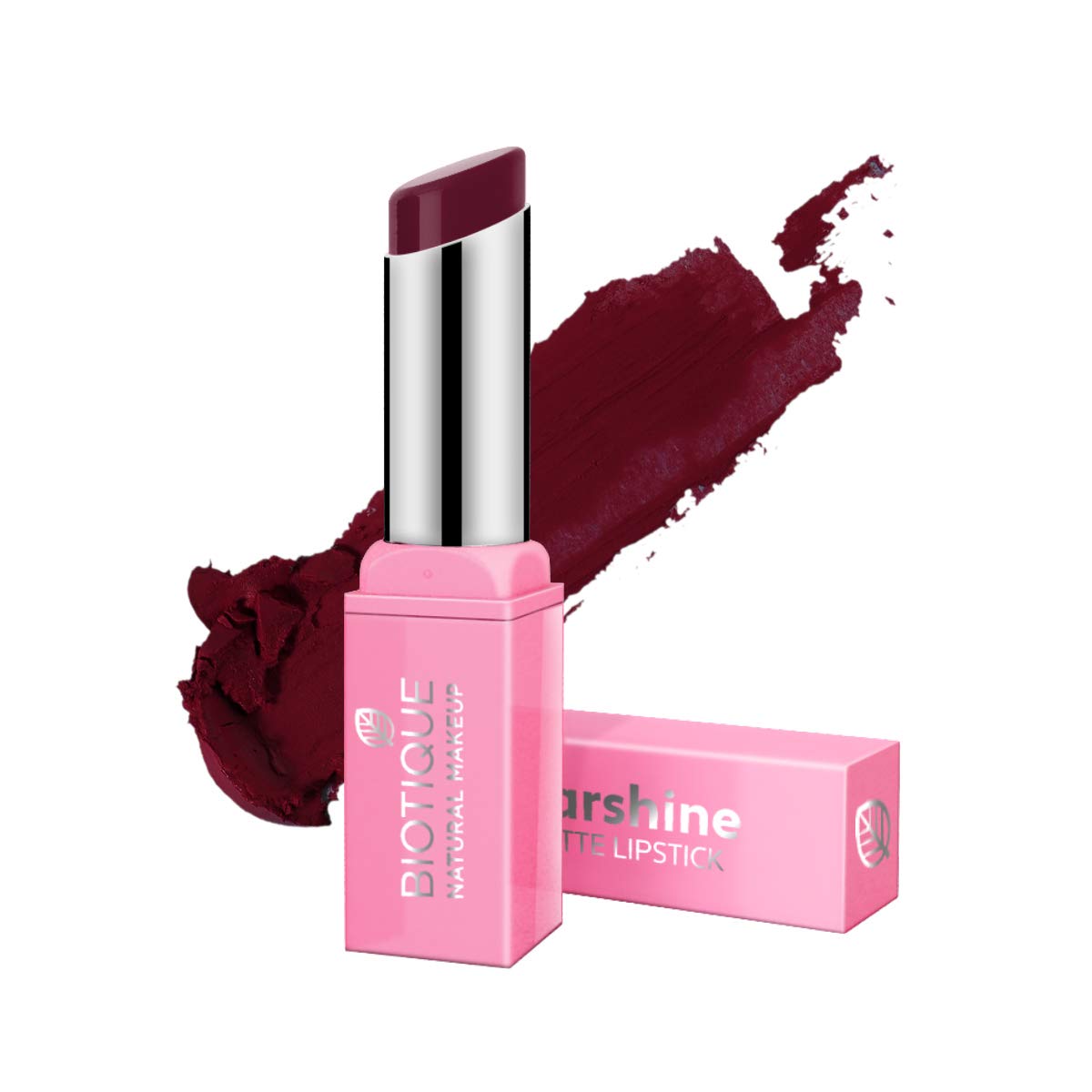 Biotique Natural Makeup Starshine Matte Lipstick, Raspberry Charlotte, 3g