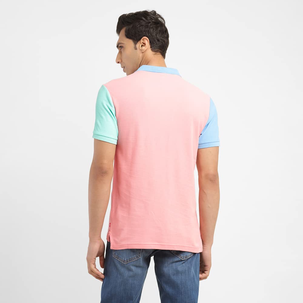 Levi's Men's Colorblock Regular Fit T-Shirt (A1383-0073_Quartz Pink S)