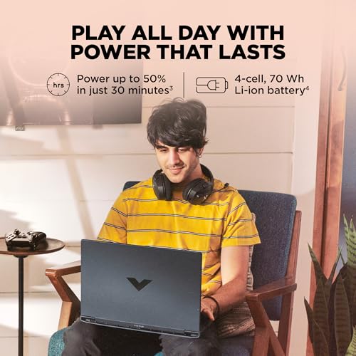HP Victus,13th Gen Intel core i7-13650HX, 6GB RTX 4050, 24GB DDR5(Upgradeable), 512GB SSD, 144Hz, 300 nits, 15.6''/39.6cm, Win11, Office24, Mica Silver, 2.29kg, fa2531/2495tx, Xbox pass* Gaming Laptop