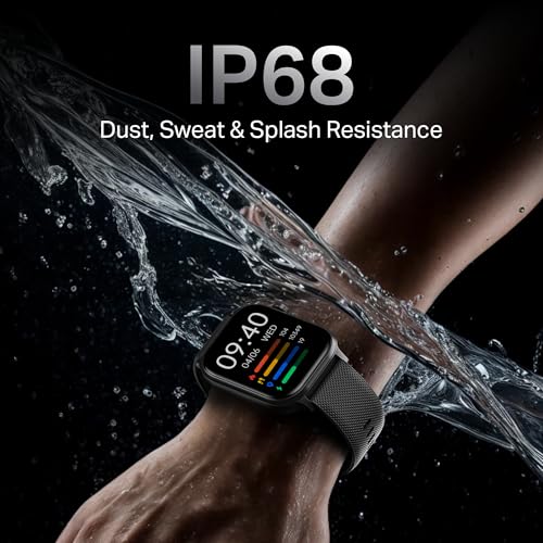boAt Storm Infinity Plus w/20 Days Extensive Battery Life, Huge 680 mAh, Only Charge Once a Month, 1.96" Display, Functional Crown, Multiple Sports Modes, smart Watch for man & Woman (Active Black)