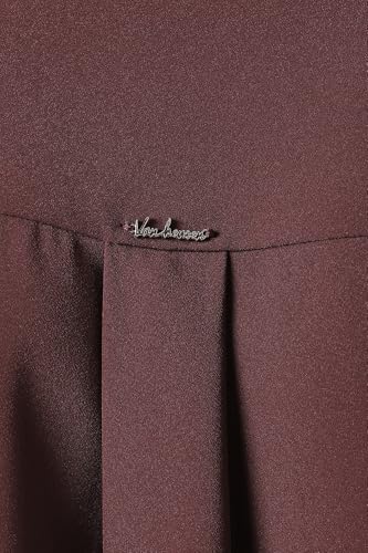 Women Maroon Solid Long Sleeves Formal Shirt