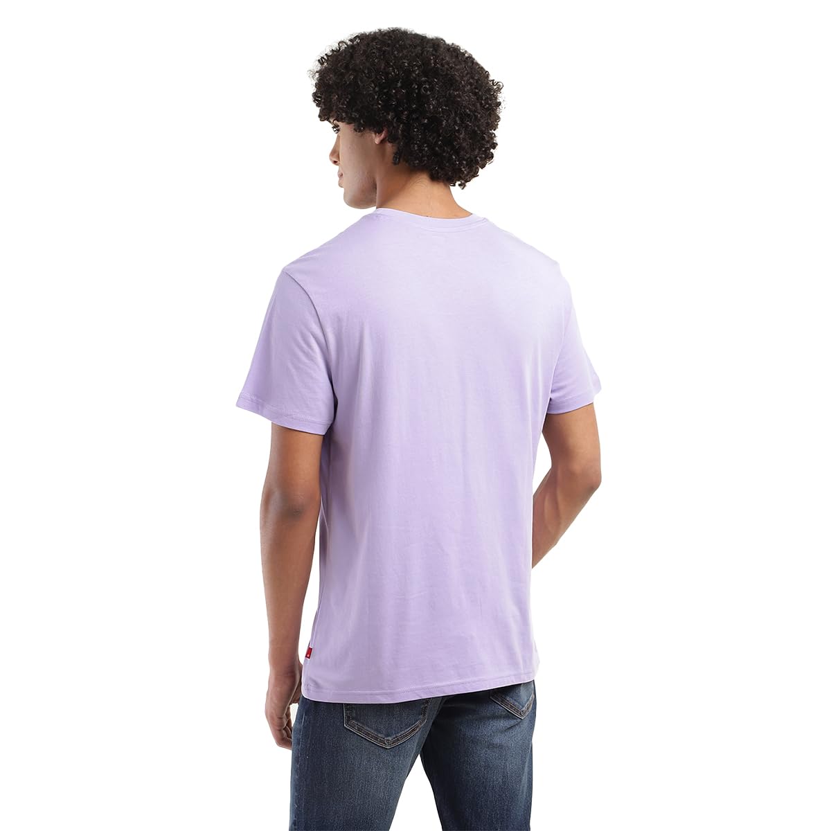 Levi's Men's Geometric Regular Fit T-Shirt (16960-1295_Purple