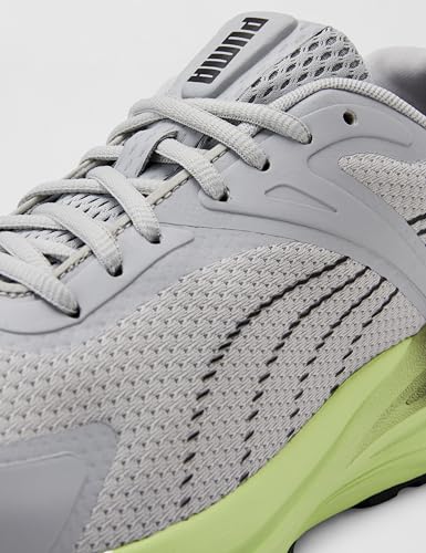 Puma, Unisex-Adult, Hypnotic Res, Cool Light Gray-Black-Yellow Alert, Sneaker, 10UK, (40221008)