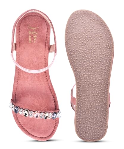 JM LOOKS Glamorous Wedge Platform Sandals Adorned with Sparkling Jewels