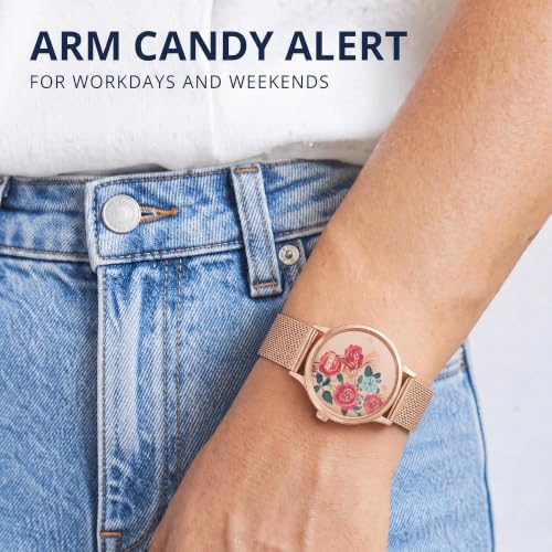 TEAL BY CHUMBAK Round Dial Analog Hand Watch for Women, Gifts for Women/Girls/Ladies, Stylish Fashion Watch for Casual/Work