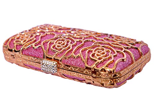 TOOBA Handicraft Hand Embroidered Box Clutch Bag Purse for Bridal, Casual, Wedding Bag for Women & Girls