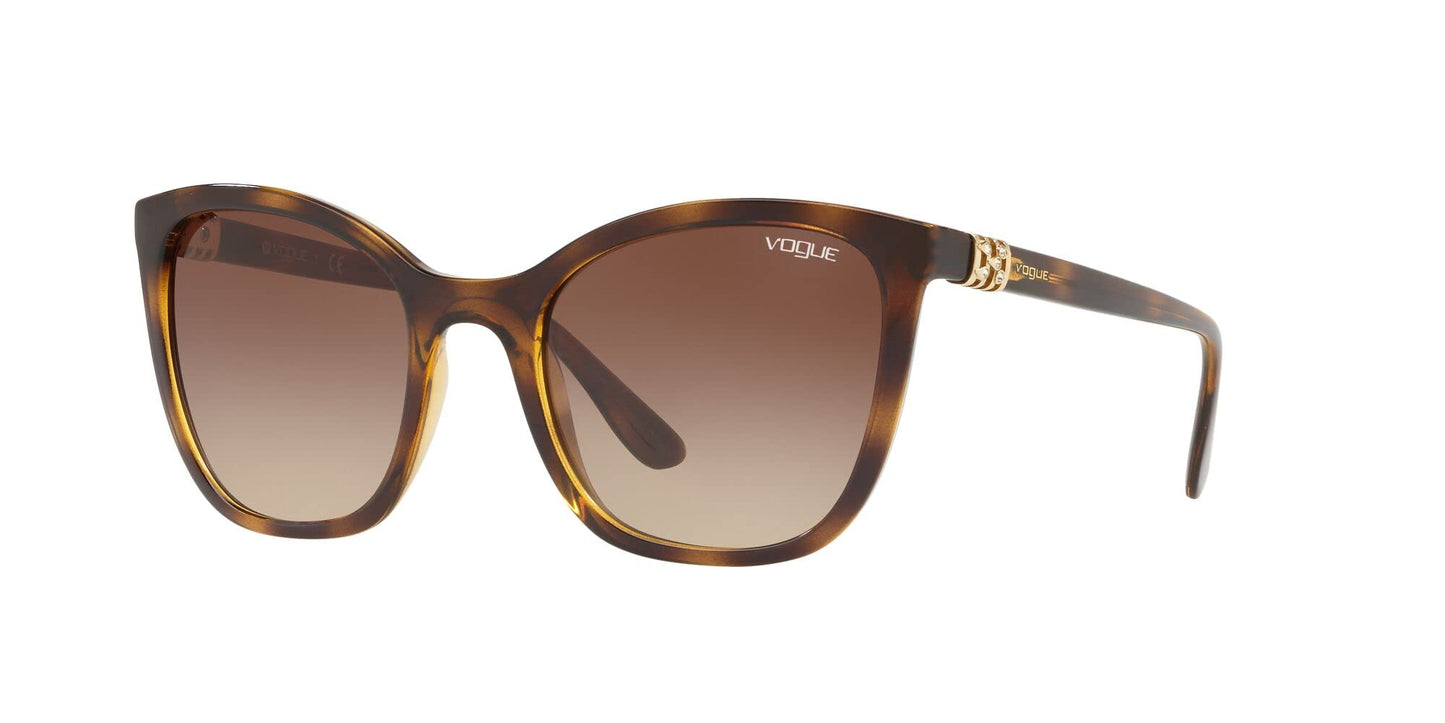 Vogue Eyewear Women Gradient Brown Lens Butterfly Sunglasses - 0VO5243SBW6561353