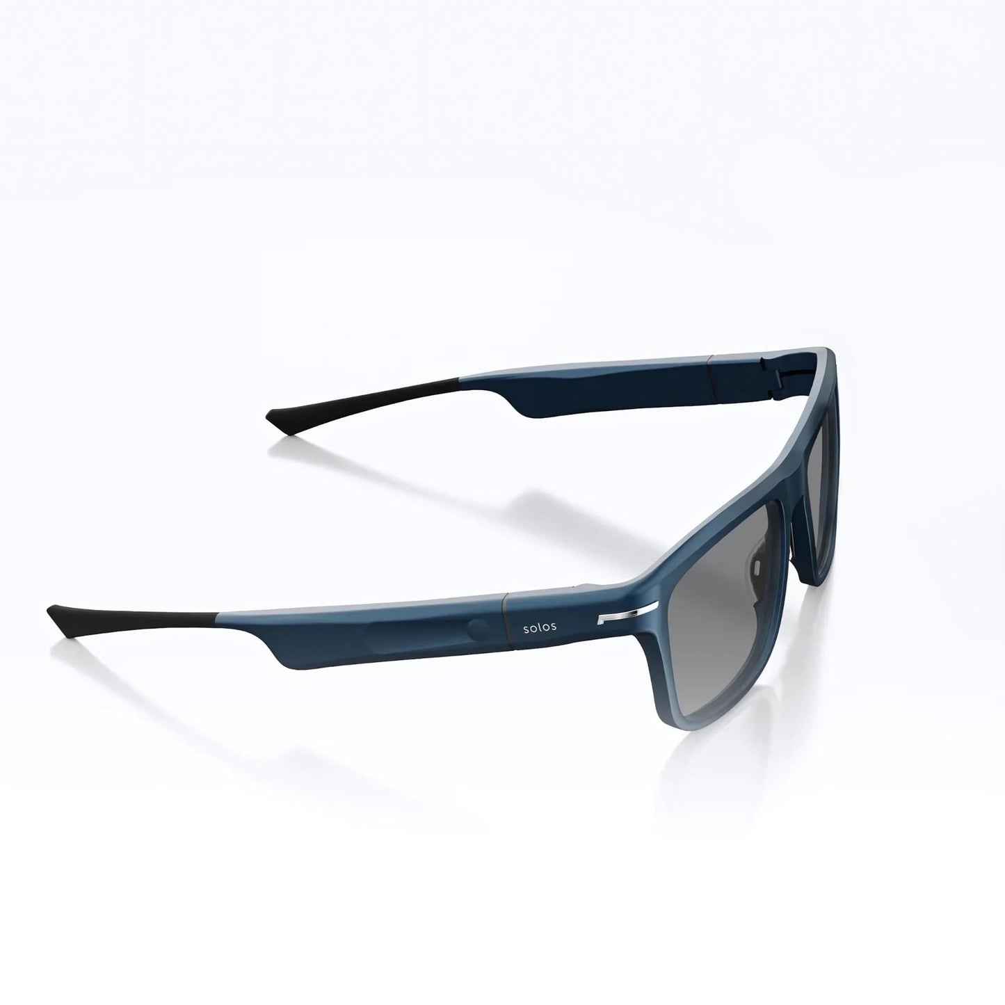 SOLOS AI Powered Glasses | Argon X | Metallic Blue Sunglasses | ZEISS Sunlens | Lenses Integrated ChatGPT for Travel and Real Time Translation | Stereo Speakers | Compatible with iOS and Android