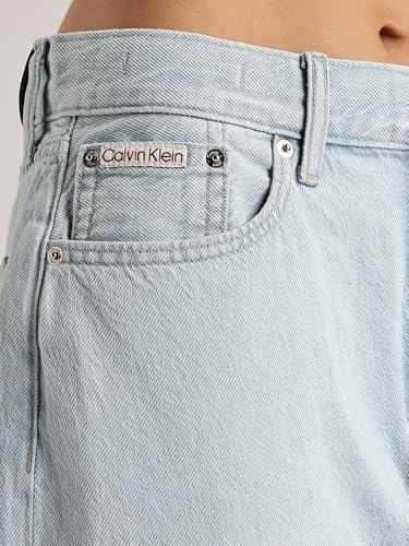 Calvin Klein Jeans Cotton Western Skirt Bleached Indigo