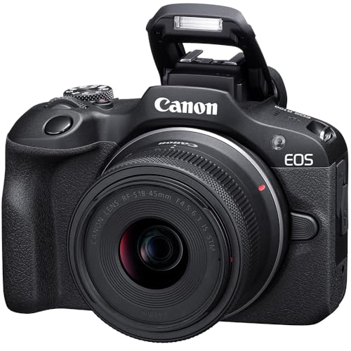 Canon EOS R100 Camera Double Zoom 2 Lens Kit w/RF-S 18-45mm + RF 75-300mm Lenses 6052C111 Bundle with Deco Photo Kit Including Lexar Premium PRO Series 64GB SDXC Memory Card + Corel Photo Video Suite
