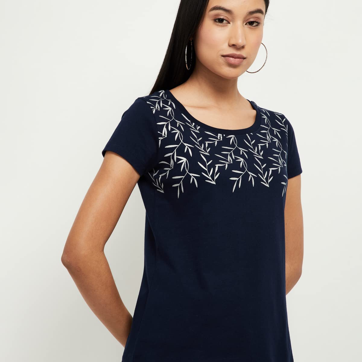 Max Women's Regular Blouse (SU22CCP03_Navy L)