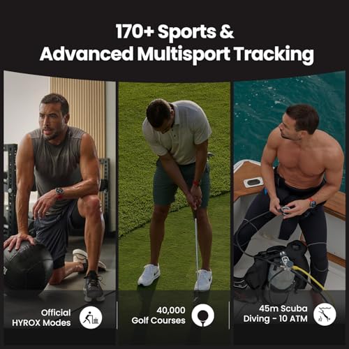 Amazfit Balance 2 Smart Watch 47mm AMOLED Sapphire Glass Display, Dual Band GPS, 21 Days Battery, 170+ Sport Modes, Hyrox Mode, Accurate Readings, for Android & iPhone