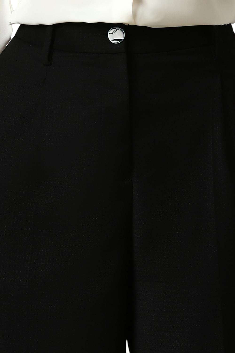 Allen Solly Women's Regular Casual Pants (AHTPEPZPN69386_Black