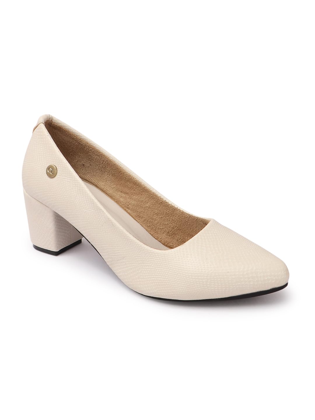 Carlton London Women Pump Shoes,Cream,UK-3