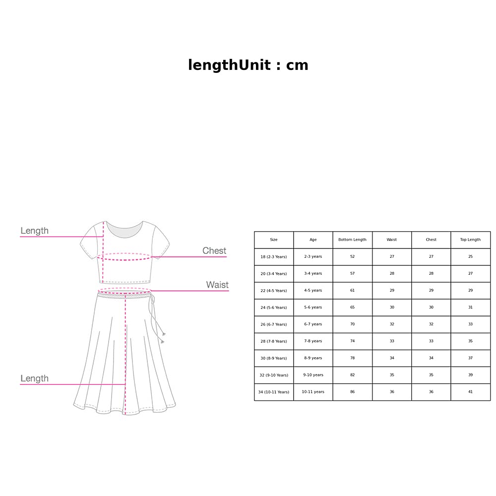 Hopscotch Girls Cotton Blend Ethnic Sets in Green Color For Ages (10-11 Years)