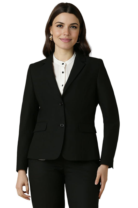 Allen Solly Women's Blazer (AHBZWRGBS03552_Black