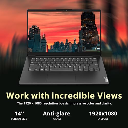 Lenovo V14 14" FHD Business Laptop, Intel i7-13620H, 16GB DDR4 RAM, 1.16TB Storage(1TB SSD+160GB Docking Station Set), ‎Intel UHD Graphics, Wi-Fi 6, Webcam, Windows 11 Pro, Black
