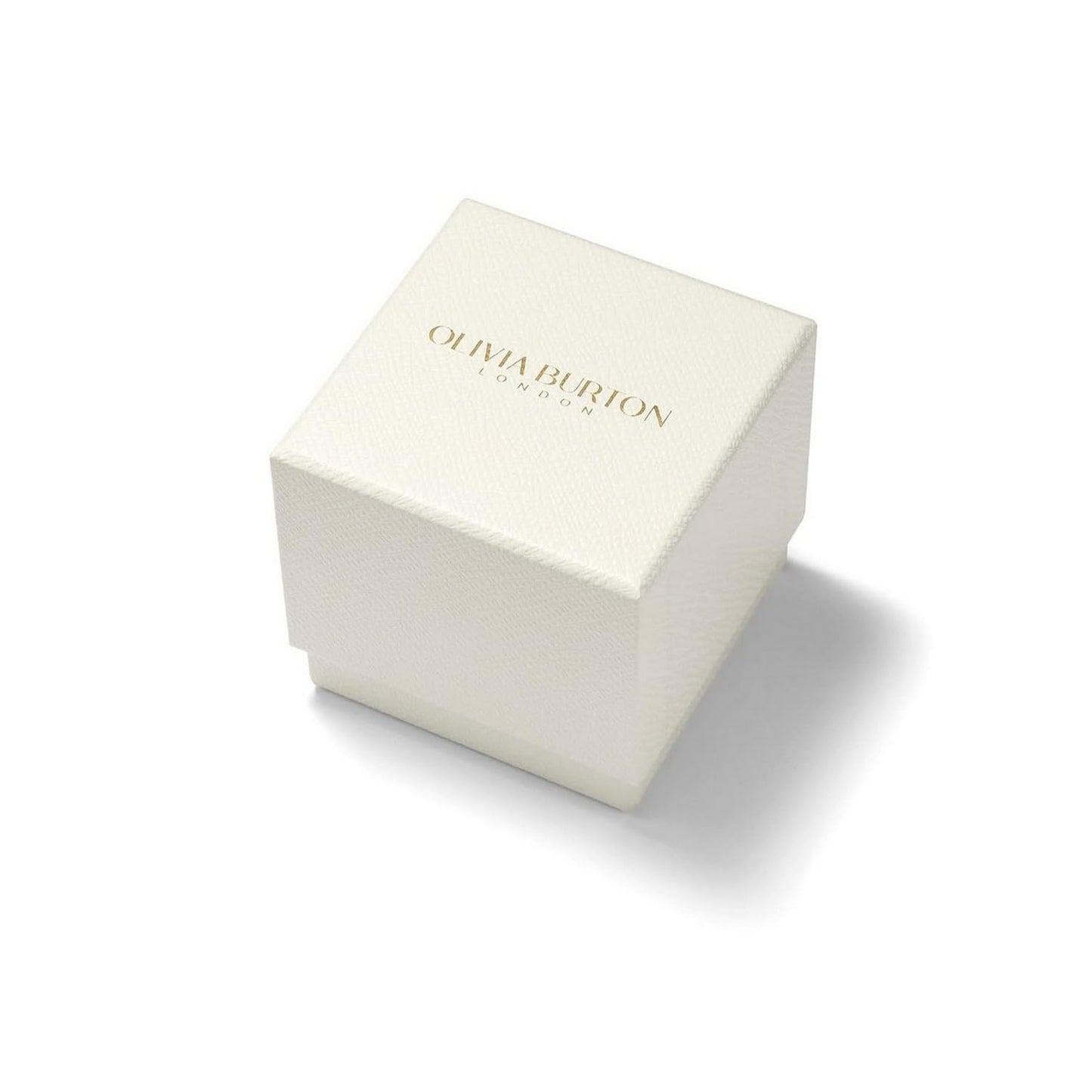 Olivia Burton Gift Set Qtz Basic Slim White Rectangle Dial Women's Watch|Ionic Plated Carnation Gold Steel Material|Gold Color Band - 24070013