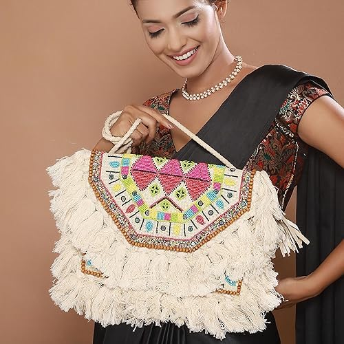 BAGUZZI Sling bag for women jute Cross body Ladies sling purse travel