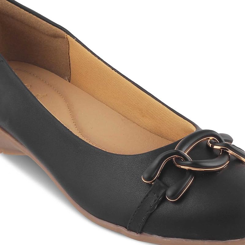 tresmode 239-VERONA Black Women Flat Ballerina EU/36 UK/3