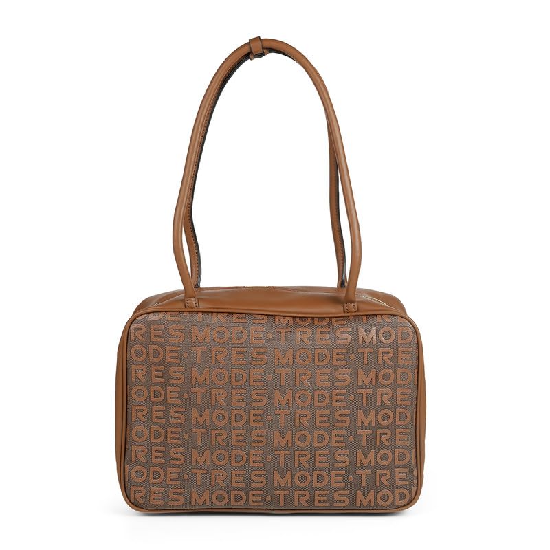 tresmode BELFAST Brown Vegan Leather Shoulder Bag