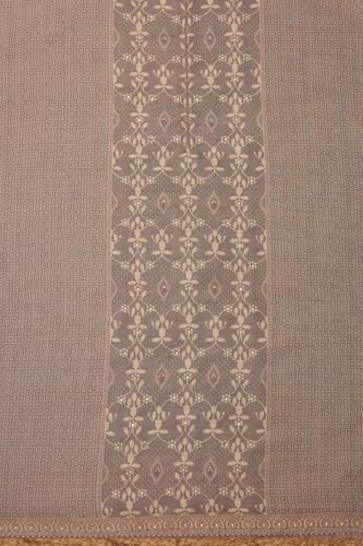 Soch Womens Grey Linen Shimmer Ethnic Motifs Unstitch Dress Material With Faux Mirror