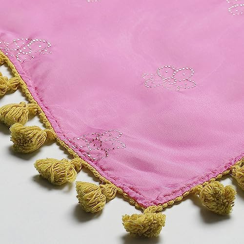 BIBA Girl's Cotton Printed Relaxed Salwar Suit Set (Kw5147_Violet_7)