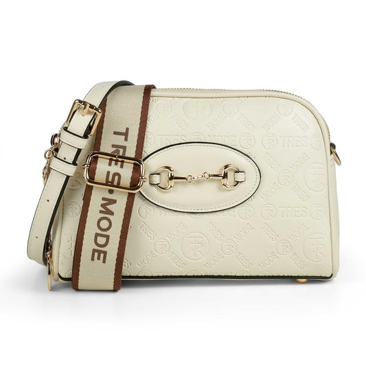 tresmode BERGEN Brown Vegan Leather Sling Bag