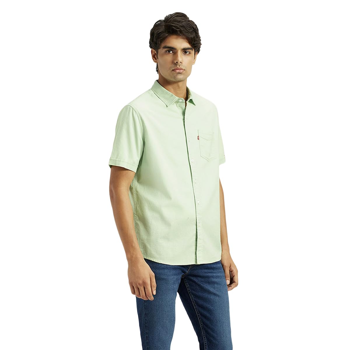 Levi's Men's Regular Fit Shirt (32908-0365_Green