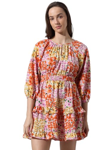ONLY Women's Polyester A-Line Mini Dress (15336029-Cloud Dancer_Cloud