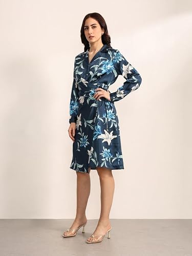Kazo Azure Midi Dress (Teal S)