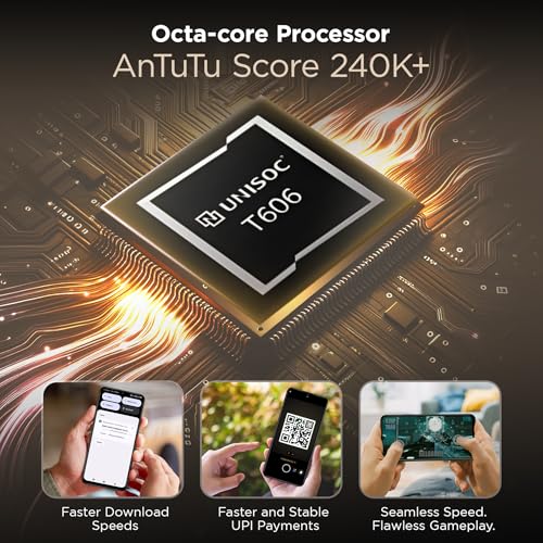 Lava Bold N1 Pro (Titanium Gold, 4 GB RAM, 128 GB Storage)| Bigger 6.67" HD+ IP54 Display | 120 Hz Refresh Rate | 50 MP AI Triple Rear Camera | 8 MP Front Camera| 5000 mAh Battery | Charger in Box