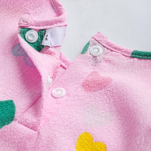 Hopscotch Bow Applique Heart Onesie with Headband (12-18 Months)
