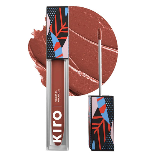 Kiro Airy Matte Liquid Lipstick Nutmeg Nude | Chocolate Brown | Transferproof I Waterproof lipstick Long Lasting I Apricot & Avocado Oil | 100% Vegan | 5ml | No Parabens, No Toxins