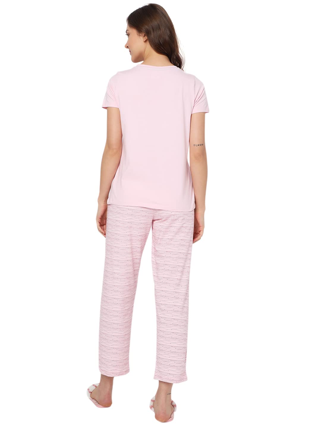 VERO MODA Intimates Regular Fit Sleepwear Set (254665901_Parfait Pink_M)