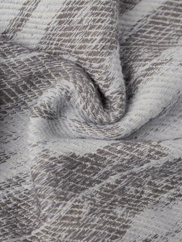 The Souled Store Jacquard: Ash Terrain Men and Boys Full Sleeves Spread Collar Button Front Textured Cotton Polyester Lightweight Everyday Casual Oversized Shacket