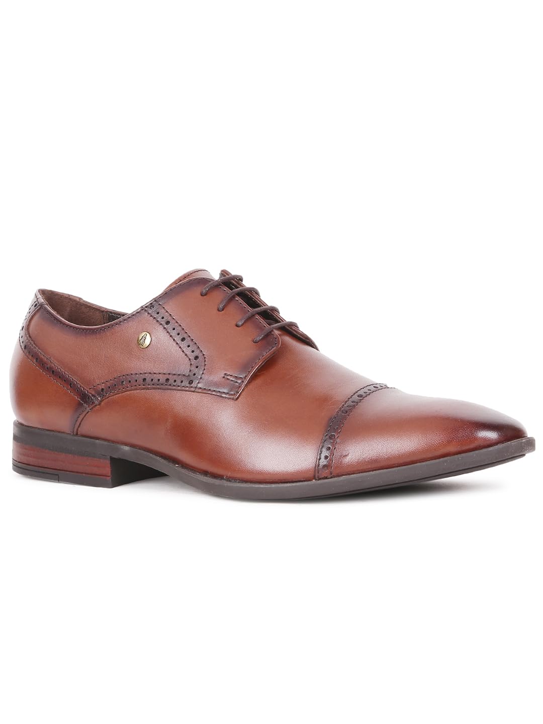 Hush Puppies Men's Newyork - Toecap Formal Shoes(8244883_Dark Brown_8 Uk)