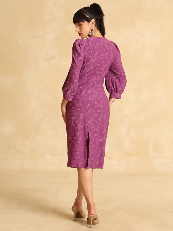 Kazo Adeline Midi Dress Purple