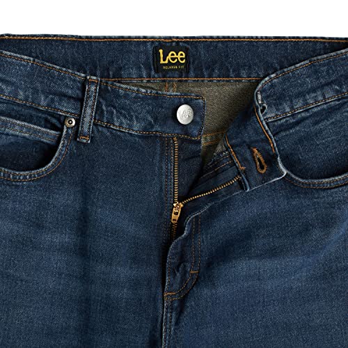 Lee Men's Legendary Relaxed Straight Jean, Night Shade, 34W x 29L