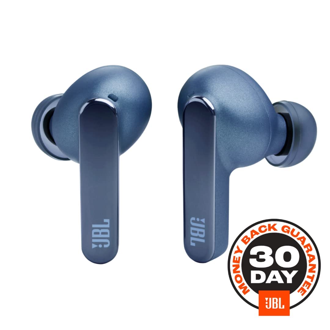 JBL Live Pro 2 Premium in Ear Wireless TWS Earbuds, ANC Earbuds, 40Hr Playtime, Dual Connect, Customized Bass with Headphones App, 6 Mics for Clear Calls, Wireless Charging, Alexa Built-in (Blue)