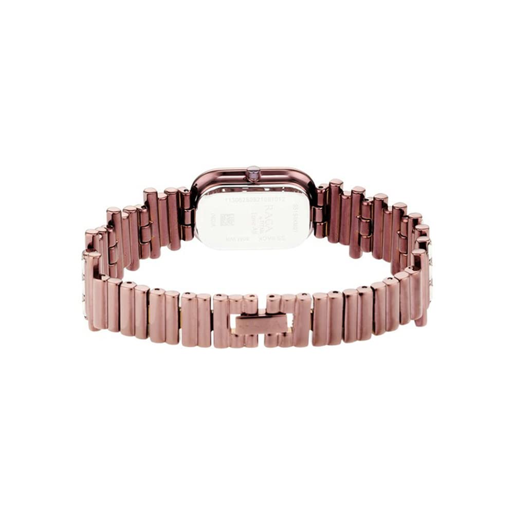 Titan Raga Love All Quartz Analog Brown Dial Brown Metal Strap Watch for Women - NT95154QM01
