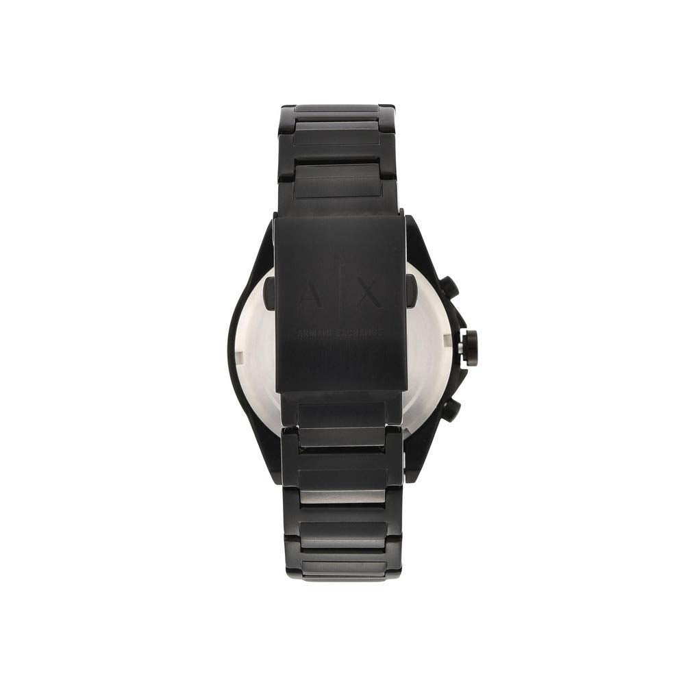 Armani Exchange Stainless Steel Drexler Analog Black Dial Men's Watch - Ax2601, Band Color:Black