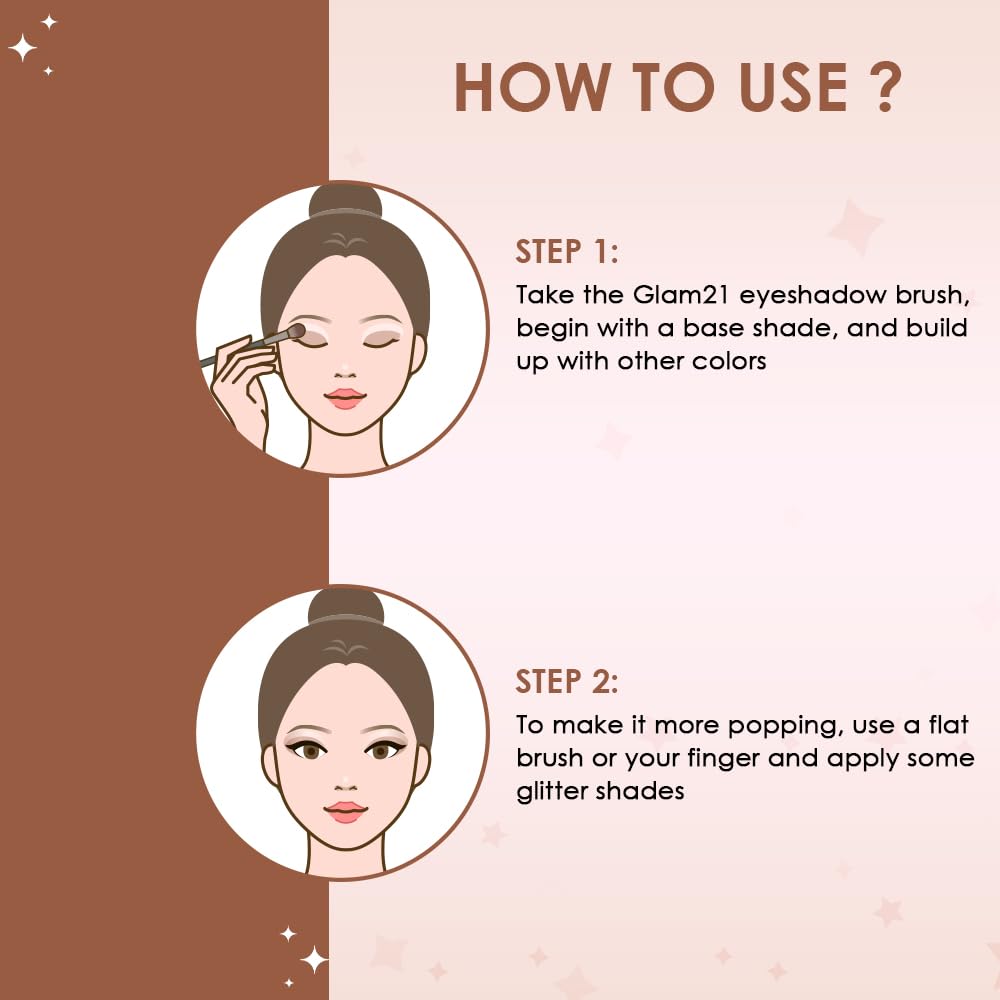 Glam21 Sensational Eyeshadow Palette | 15 Color Shades|Ultra Micronized Pigments|Smoky Eye Shadow|Long Lasting|14gm - 01