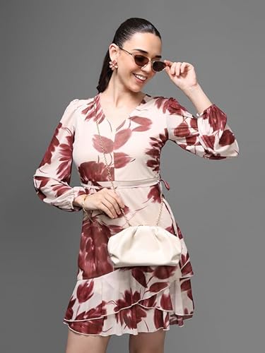 Kazo Clarke Mini Dress (Wine_M)