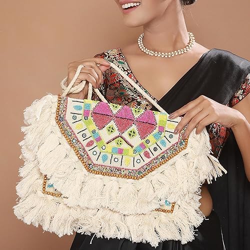BAGUZZI Sling bag for women jute Cross body Ladies sling purse travel