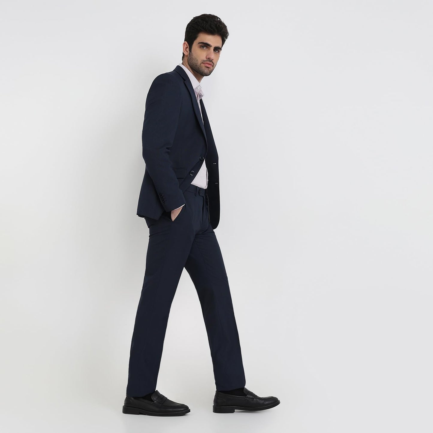 Raymond Blue Checks Pattern Men Suit